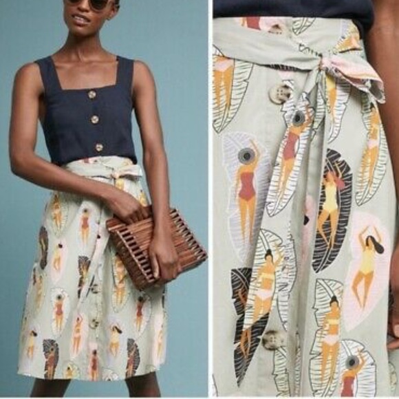 Anthropologie Dresses & Skirts - Anthropologie Eva Franco Sunbather Midi Skirt 6